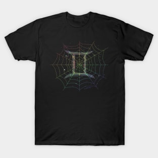 Rainbow Spiderweb Gemini T-Shirt